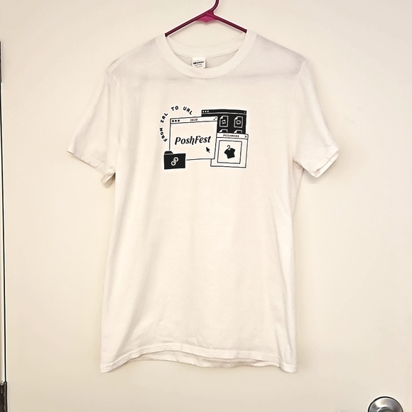 POSHFEST 2020 'From IRL to URL' commemorative graphic tee Medium EUC worn once. - Picture 2 of 5